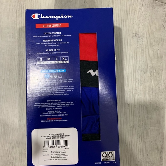4 Pack Men’s Champion boxers briefs - Picture 4 of 9